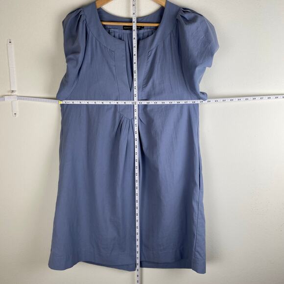 Tuckernuck Finley Dress Size Medium Slate Blue Flutter Sleeve Pomander Place - Picture 11 of 11